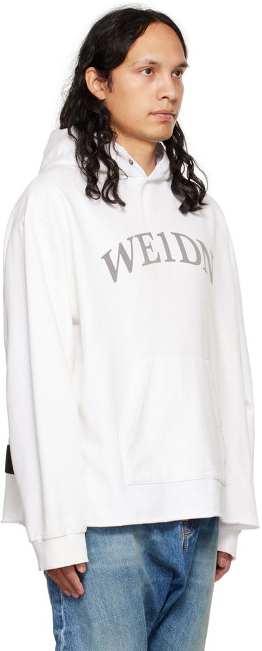 Huppari We11done We11done Distressed Hoodie Valkoinen | WD-TH3-22-716-U-WH, 1