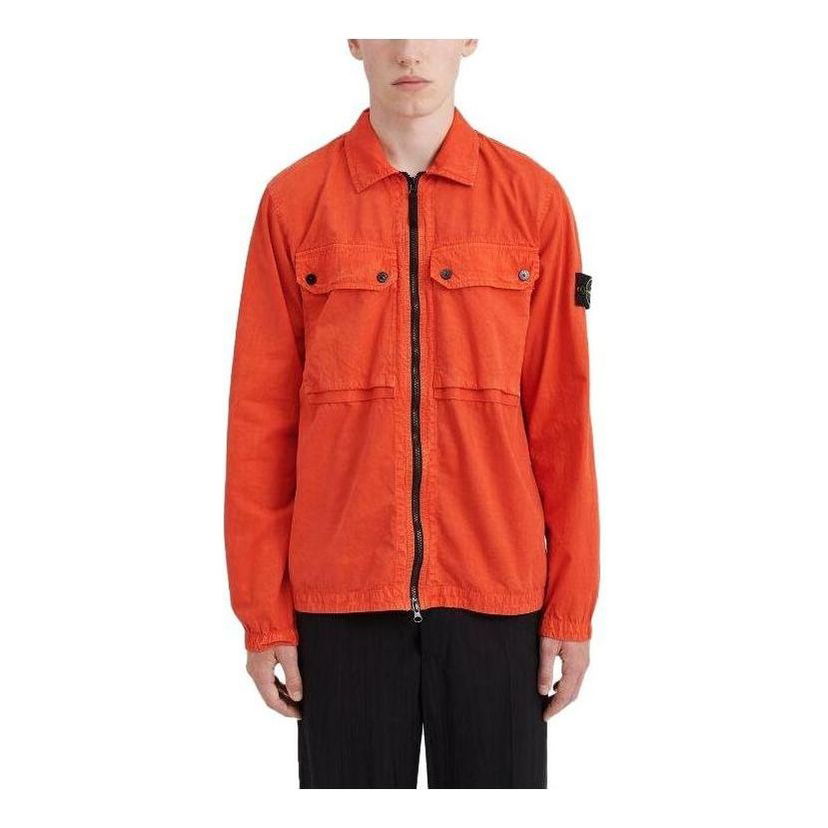Paita Stone Island Zip Overshirt Oranssi | 7915102WN-V0137