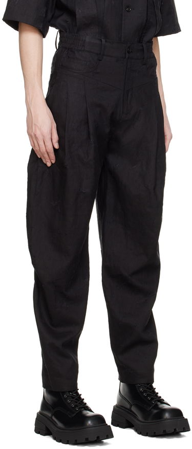 Housut Feng Chen Wang Feng Chen Wang Distressed Trousers Musta | FUS17TR06, 1