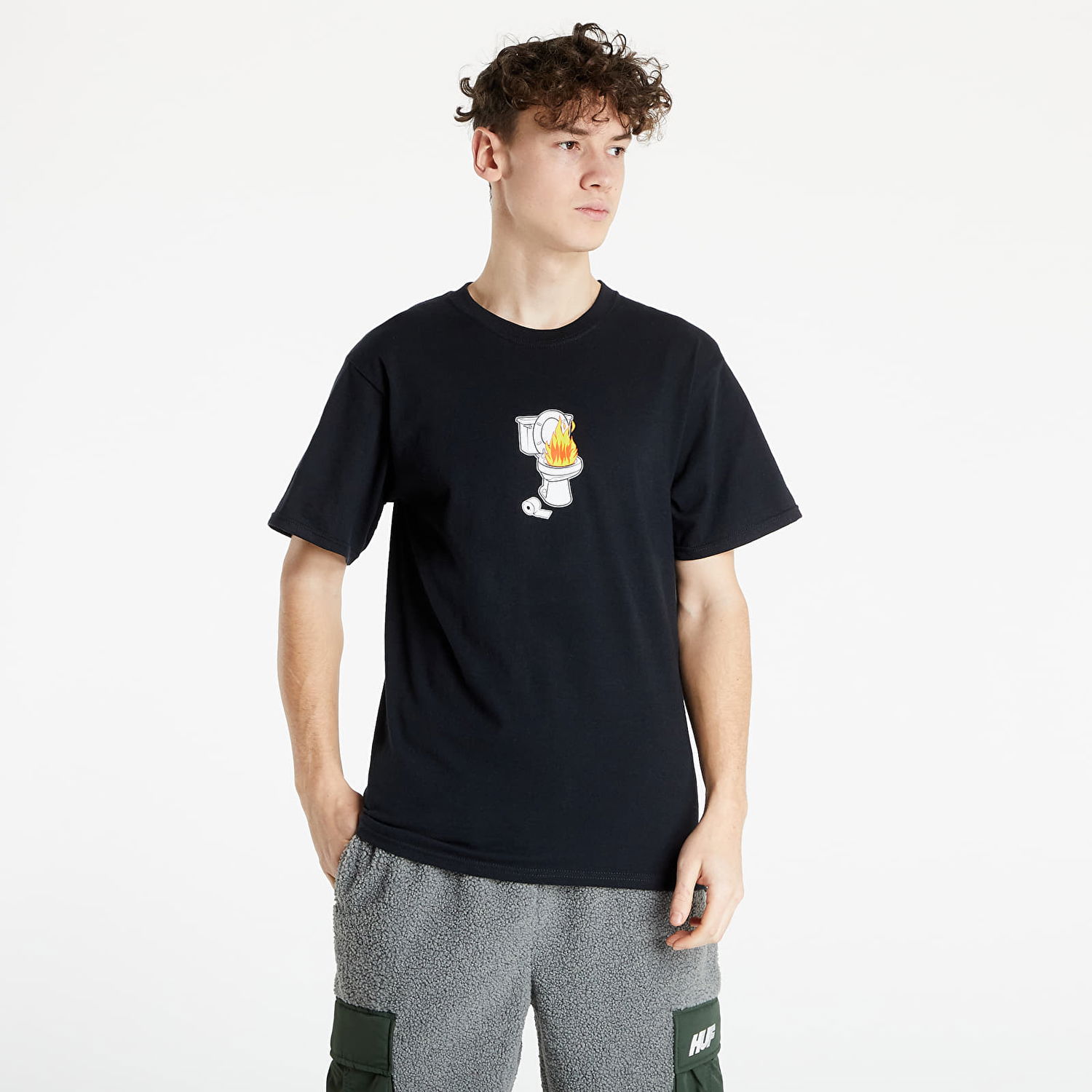 T-paita HUF Hot Shit T-Shirt Musta | TS01582 black, 0