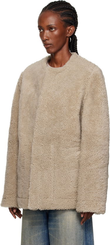 Takki Maison Margiela MM6 Maison Margiela Sports Shearling Jacket Musta | S52AM0330 M07010, 3