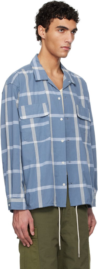 Paita NANAMICA nanamica Palaka Check Camp Collar Shirt Sininen | S25SG024U, 1
