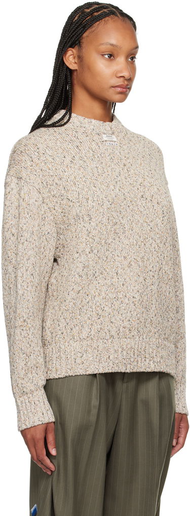 Villapaita ADER ERROR Patch Speckled Knit Sweater Beige | BN01SSKT0301OT, 1