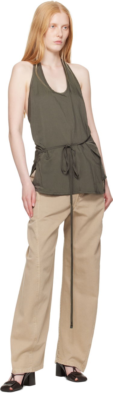 Housut LEMAIRE Lemaire Twisted Belted Pants Beige | PA326 LD1042, 3