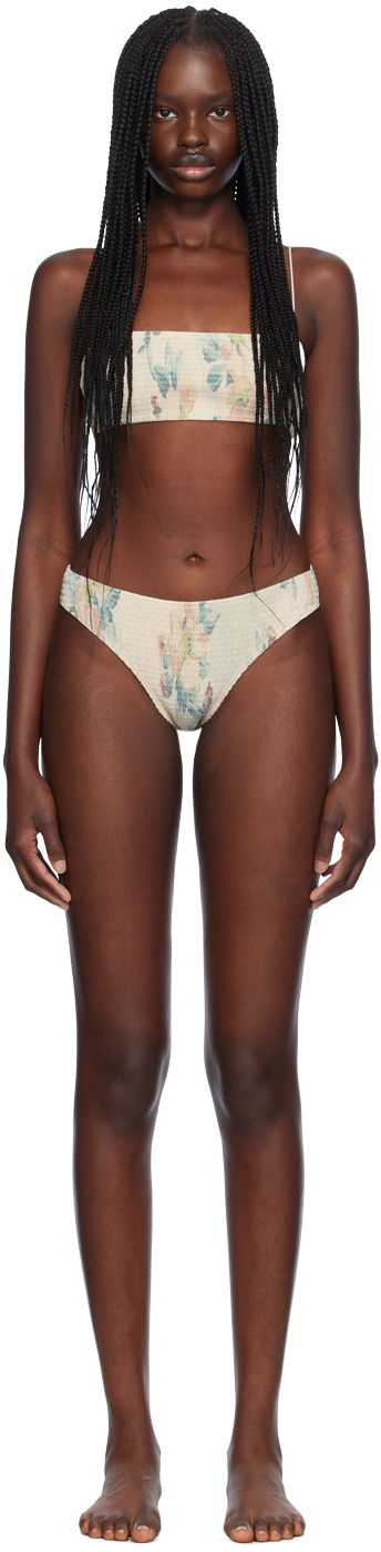 Uimapuvut TOTEME TOTEME Smocked Mid-Rise Bikini Monivärinen | 243-WSW1079FB0249/2WRW3263FB0249