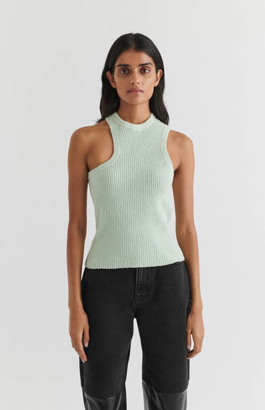 Tankkitoppi AXEL ARIGATO Scoop Asymmetric Tank Top Harmaa | A2212001, 2