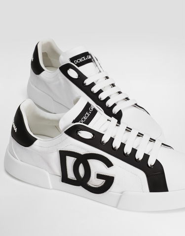 Tennarit ja kengät Dolce & Gabbana Portofino Light Strobel Canvas and Calfskin Valkoinen | CS2343AE6298T908, 3