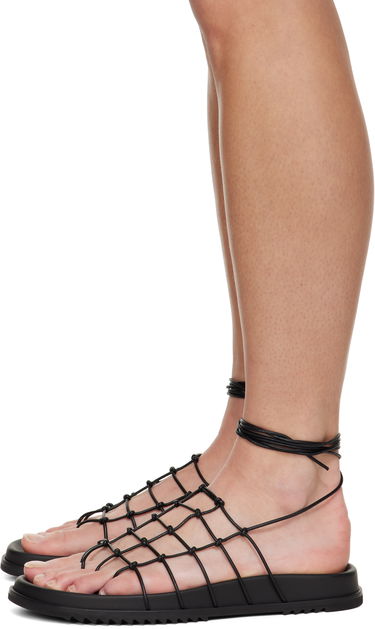 Mekko Rick Owens Rick Owens Hollywood Web Granola Sandals Musta | RP01E7800 LLP, 2