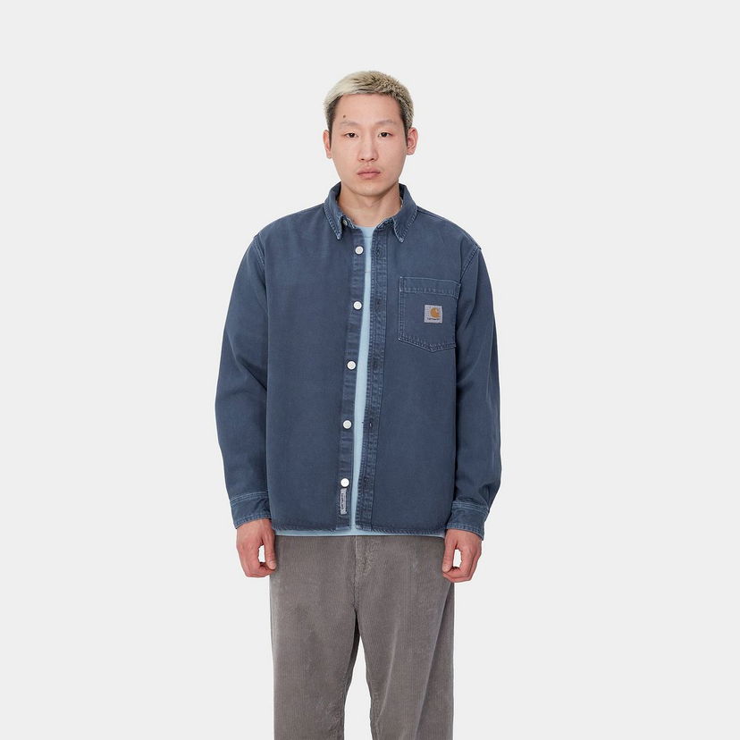 Paita Carhartt WIP Stone Dyed Shirt Jacket Sininen | I033750_8