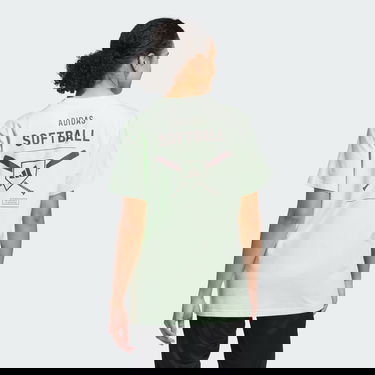 T-paita adidas Performance Softball Graphic Valkoinen | IY5529, 4