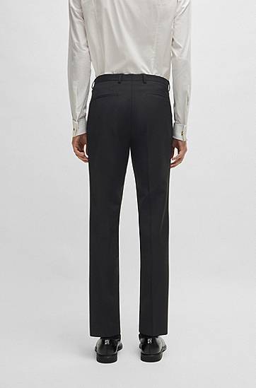 Housut BOSS Extra Slim Fit Super Flex Trousers Musta | 50446520, 1