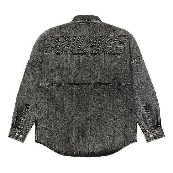 Paita Palace Palace Bossy Back Logo Denim Shirt Musta | P20SHT008