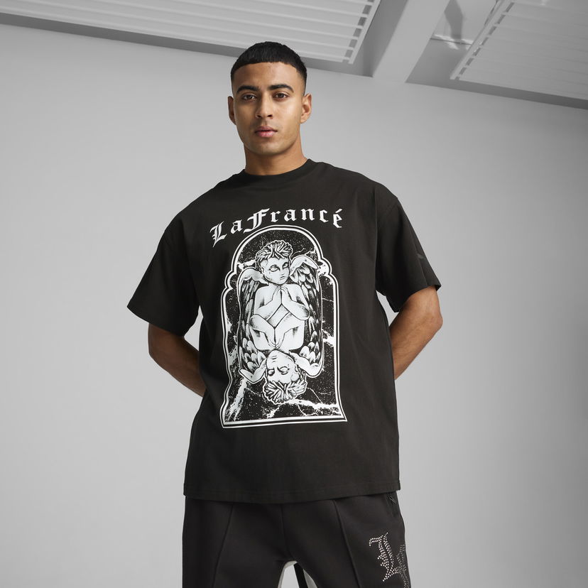 T-paita Puma Hoops x LaFrancé Graphic T-Shirt Musta | 630778_01