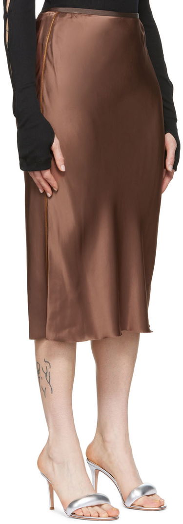 Hame Helmut Lang Helmut Lang Slip Midi Skirt Ruskea | M04HW304, 1