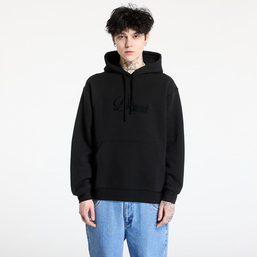 Huppari Dime DIME Cursive Logo Hoodie Musta | DIMEHO2449BLK