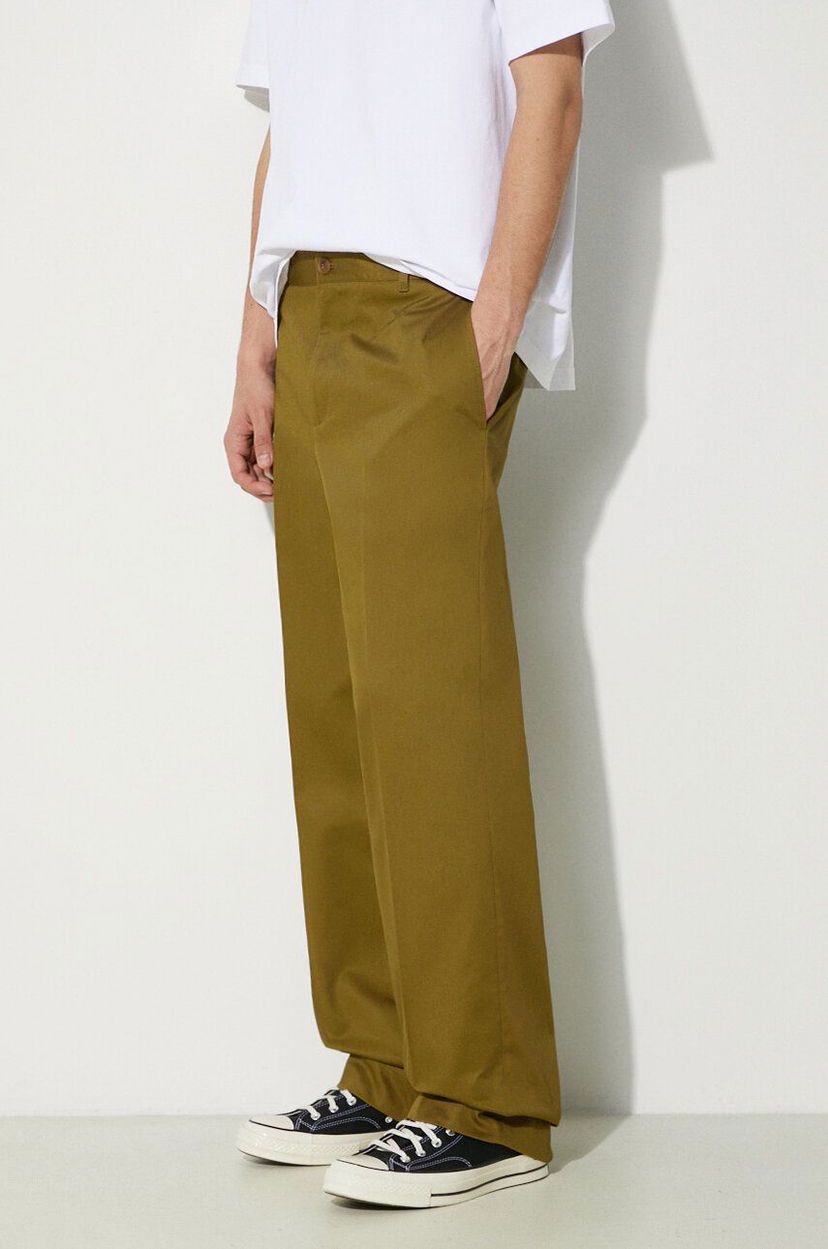 Housut MAISON KITSUNÉ Maison Kitsuné Relaxed Chino Pants Vihreä | MM01106WW0078