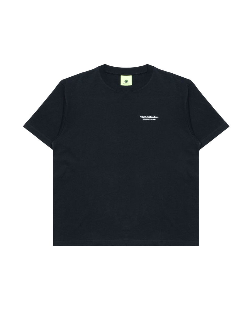 T-paita New Amsterdam Surf Association Surf Association Seal Logo Graphic T-Shirt Musta | 2501096001