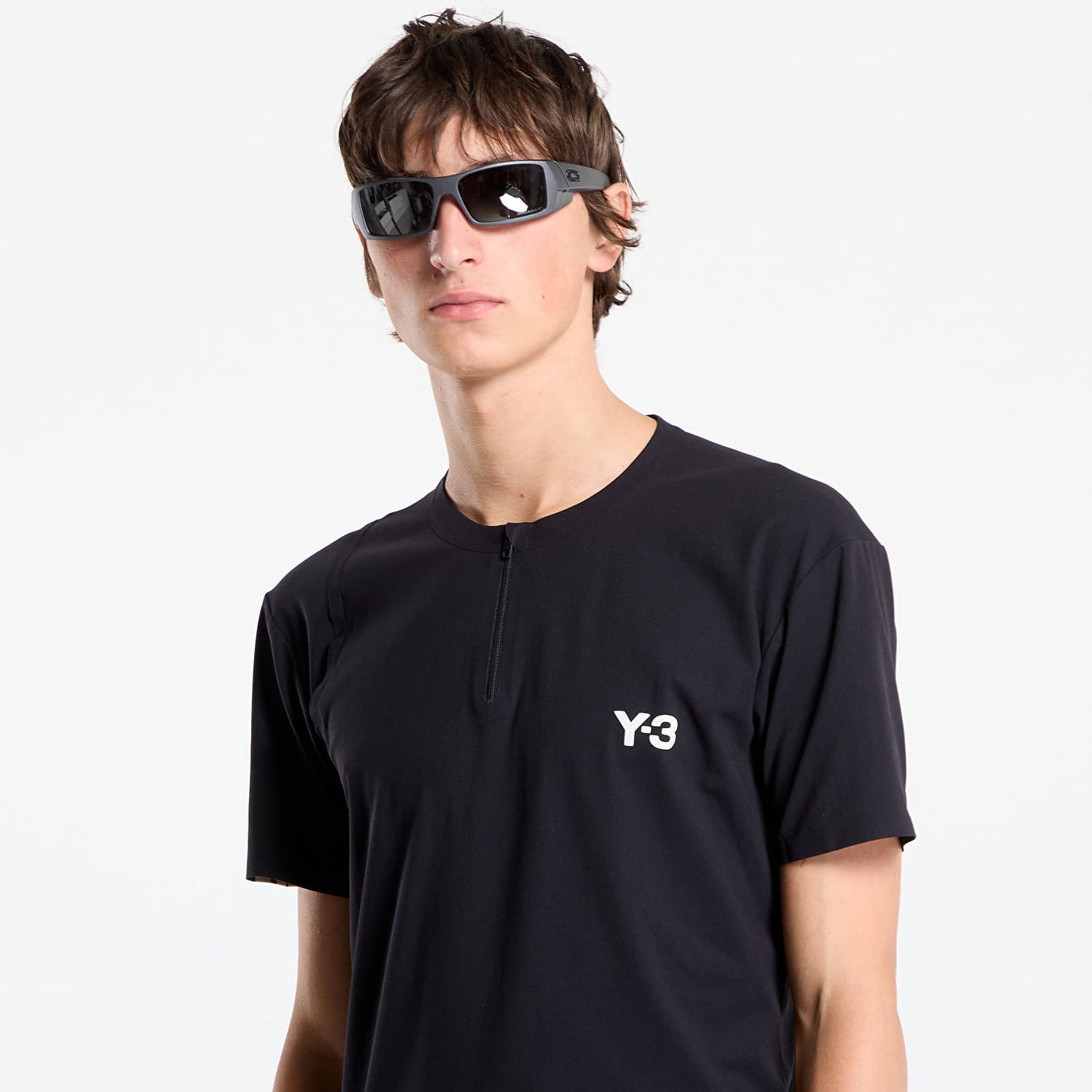 T-paita Y-3 Y-3 Zip Tee Musta | JY6946, 1