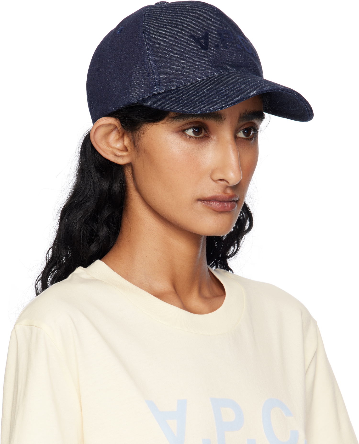 Korkki A.P.C. A.P.C. Charlie Eden 'VPC' Baseball Cap Tummansininen | COHIZ-M24090, 1