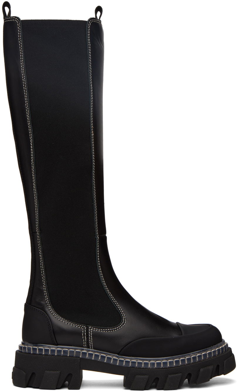 Tennarit ja kengät GANNI GANNI Cleated Tall Boots Musta | S1928