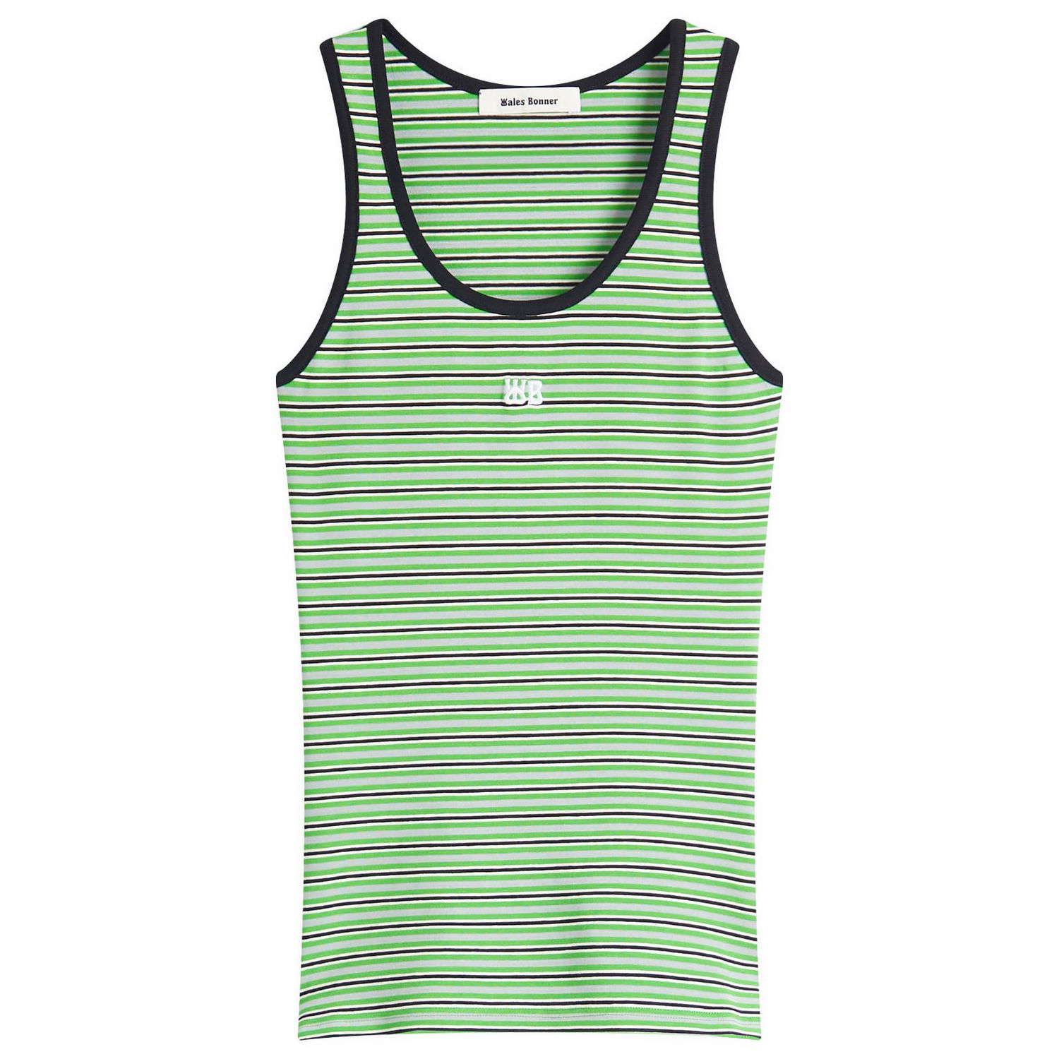 Tankkitoppi Wales Bonner Wales Bonner Striped Tank Top Vihreä | WS25JE38-JE06-0679, 0