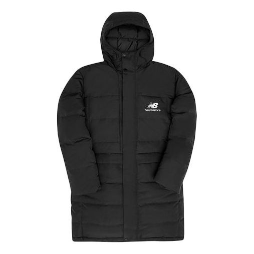 Puffer takki New Balance Athletics Long Puffer Jacket Musta | MJ03510-BK