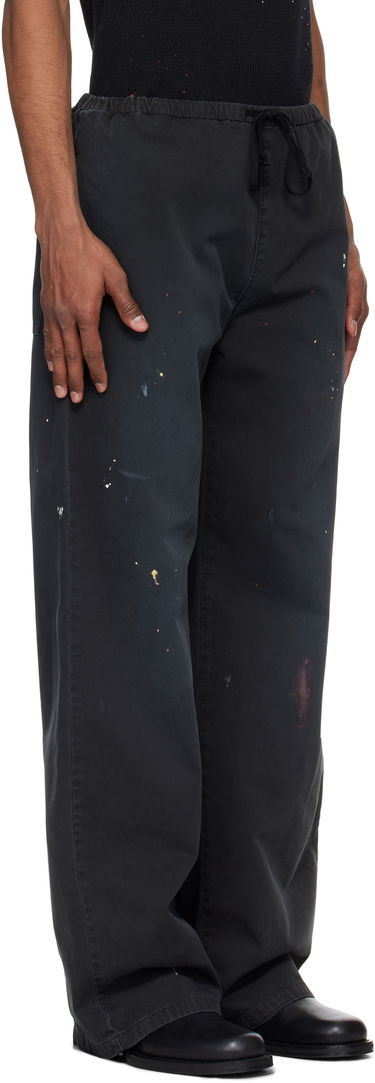 Verryttelyhousut Maison Margiela MM6 Maison Margiela Cotton Paint Splatter Trousers Musta | SH2KA0030 M35435, 1
