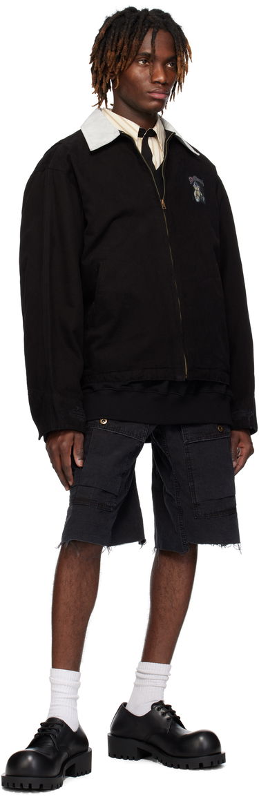 Takki We11done We11done Punk Teddy Work Jacket Musta | WD-JK0-25-040-U-BK, 3