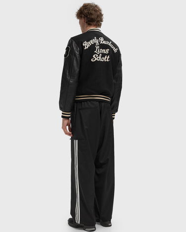 Bomber-takki Schott NYC Varsity Jacket Lower East Side Musta | LCBOWLER-BLACK, 1