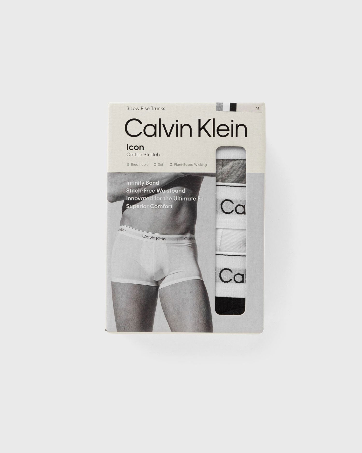 Nyrkkeilijät CALVIN KLEIN Calvin Klein Low Rise Trunk Underwear 3-Pack Harmaa | LV00NB4389MP1, 1