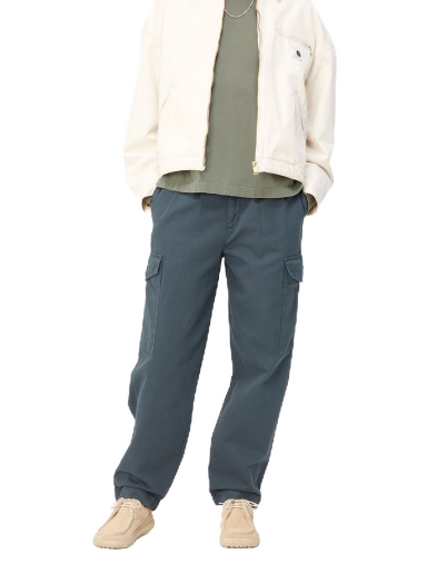 Cargo housut Carhartt WIP Collins Pant "Ore garment dyed" Tummansininen | I029789_0R_GD