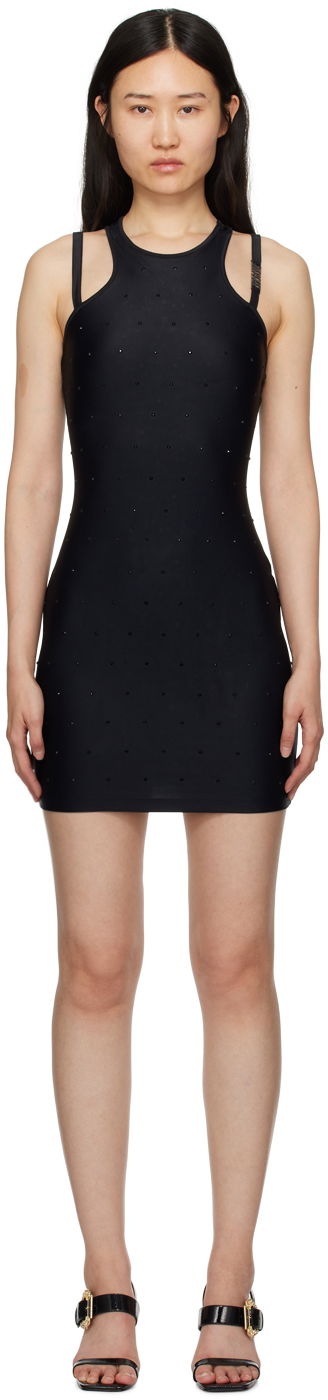 Mekko Versace Jeans Couture Crystal Midi Dress Musta | E76HAOE05_ECJXXE, 0