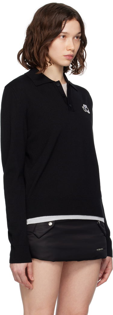 Poolopaita We11done We11done Wool Polo with Logo Patch Musta | WD-KT2-25-680-W-BK, 1