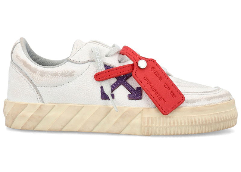 Tennarit ja kengät Off-White Vulcanized Low Distressed White Purple (Women's) Valkoinen | OWIA272F23LEA0030137