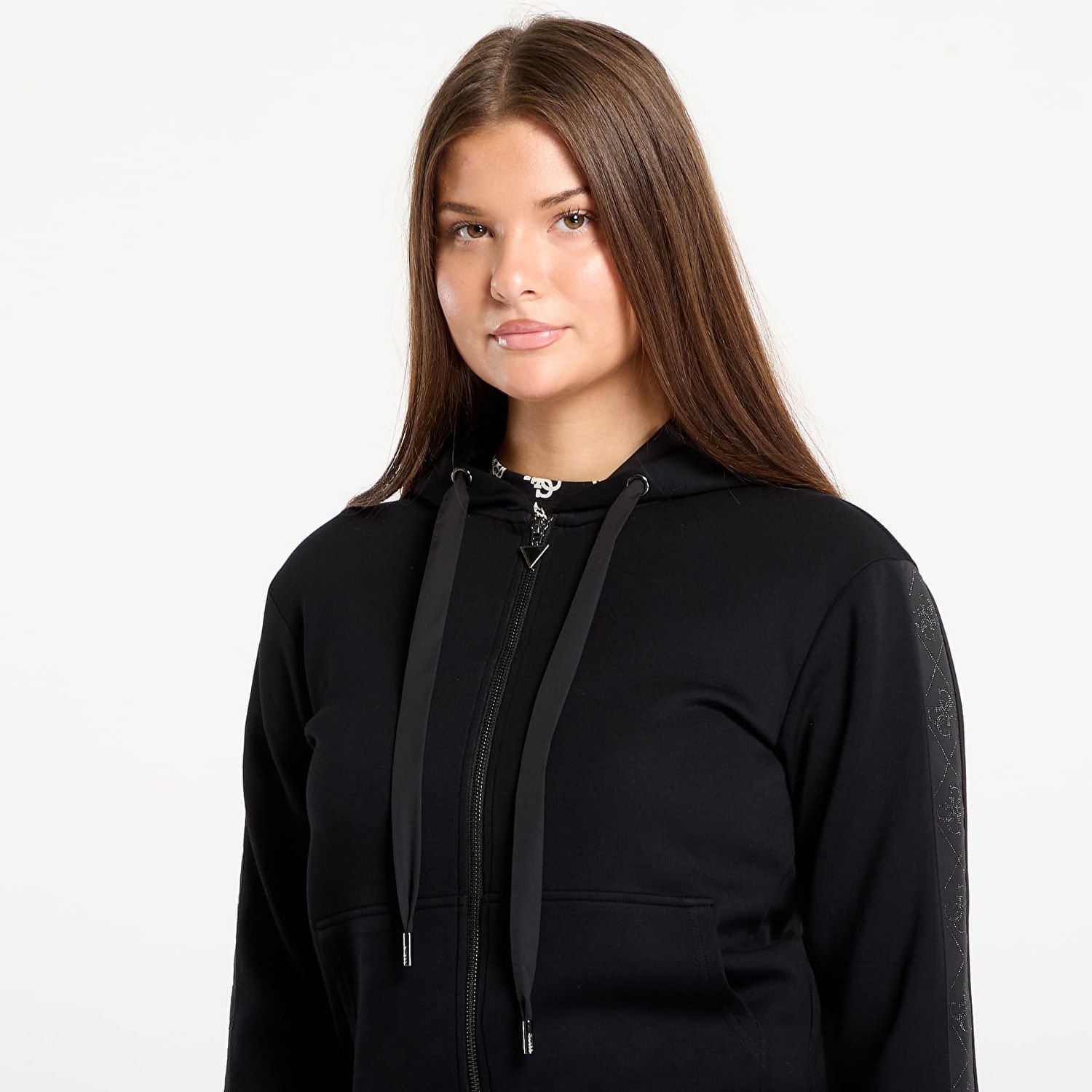 Huppari GUESS GUESS New Hooded Scuba Sweatshirt Musta | W5YQ05KBYE2-JBLK, 1