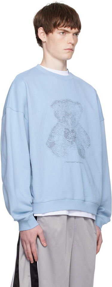 Huppari We11done Coding Teddy Sweatshirt Sininen | WD-TS2-25-789-U-BL, 1