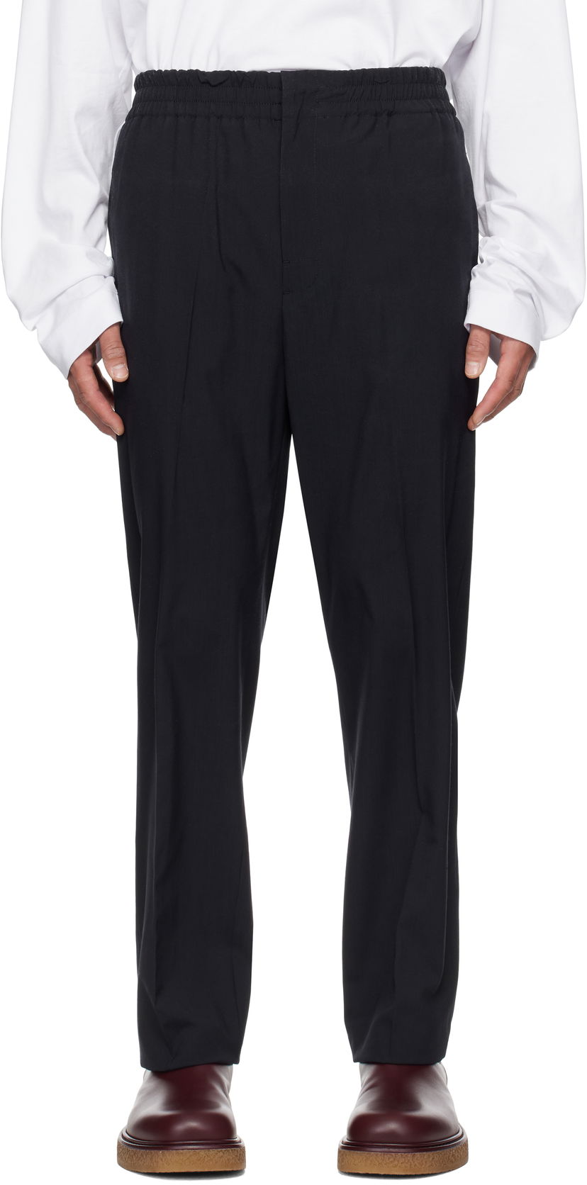 Housut Bottega Veneta Bottega Veneta Fine Wool Trousers Musta | 811897V4XP04246