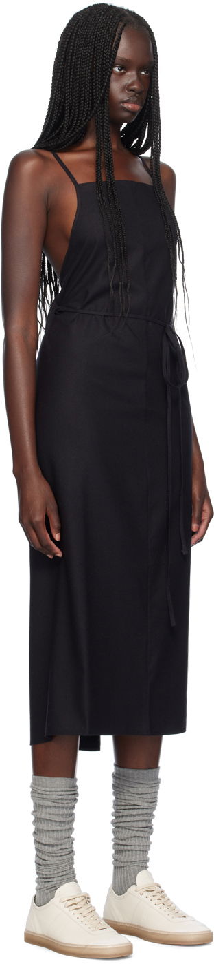 Mekko Baserange Yumi Apron Midi Dress Musta | DRYU-WS-000, 1