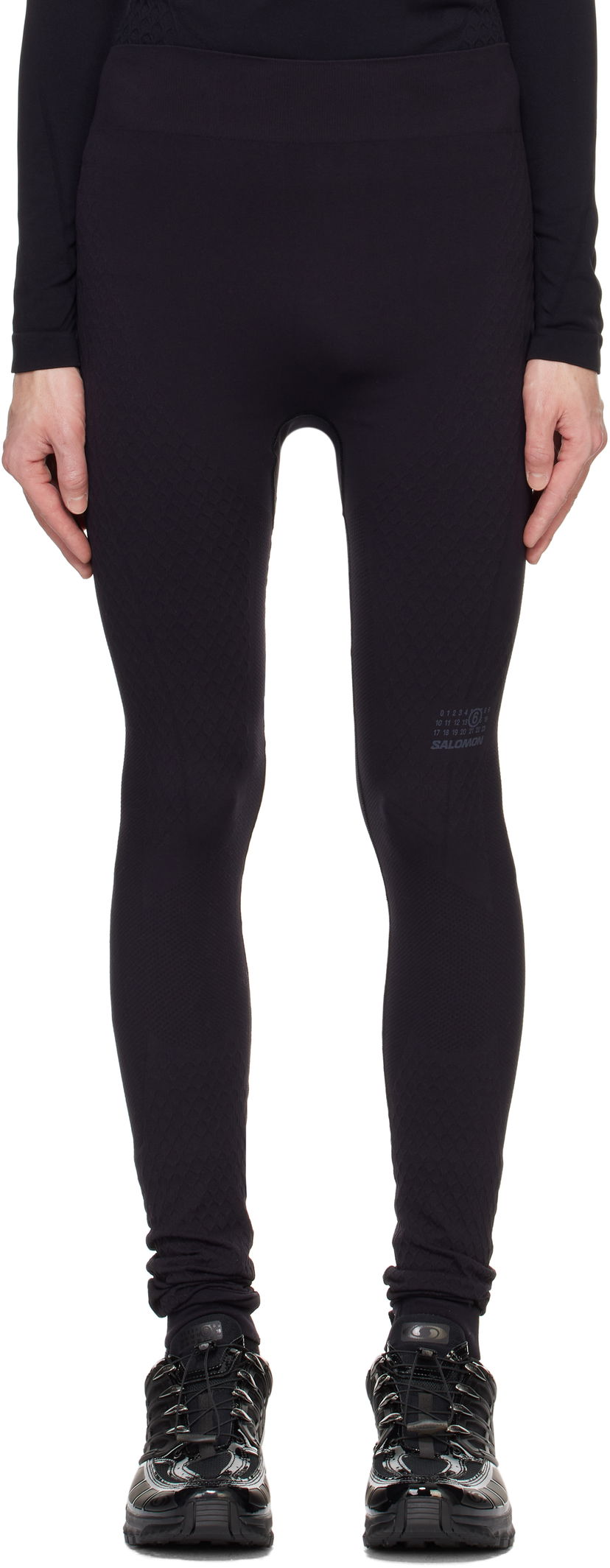 Sukat Maison Margiela Textured Leggings Musta | SH0KA0033 M20038