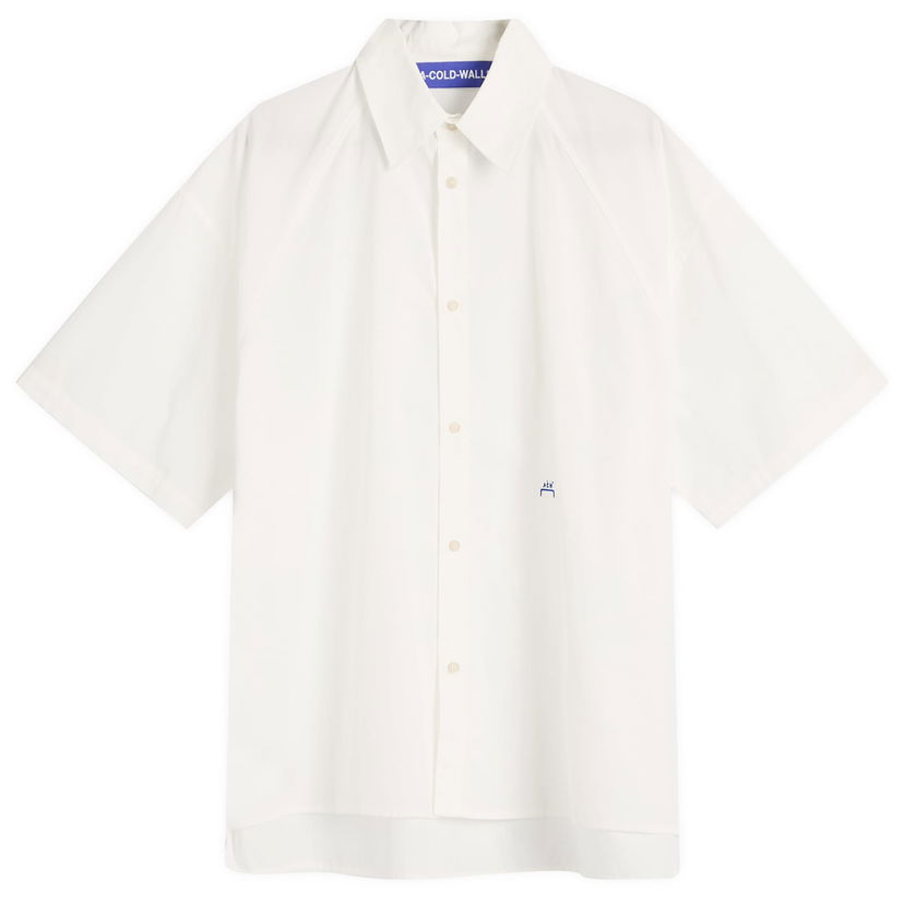 Paita A-COLD-WALL* A-COLD-WALL* Millbank Short Sleeve Shirt, Size Large Valkoinen | ACWMSH160-WHT
