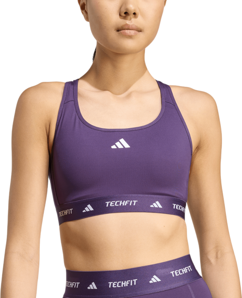 Rintaliivit adidas Originals TechFit Medium Support Sports Bra Violetti | jw7242