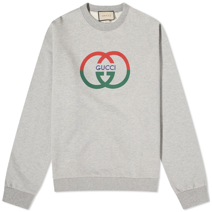 Villapaita Gucci Interlocking Logo Crewneck Harmaa | 774244-XJGAY-1230