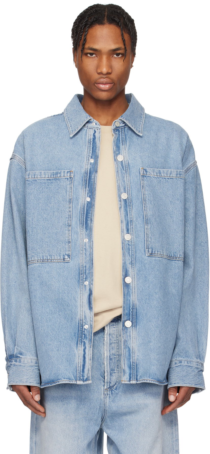 Paita AGOLDE AGOLDE Atticus Denim Jacket Sininen | A4031B-1206