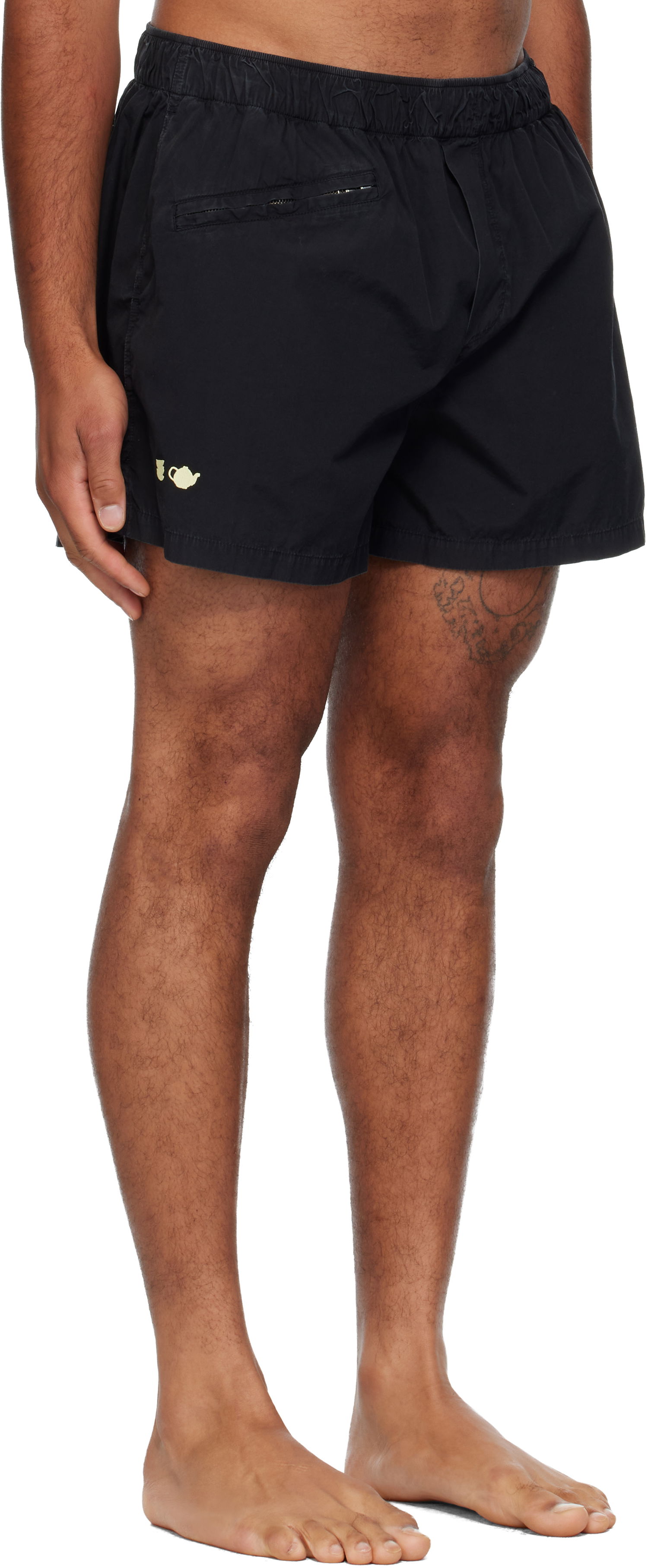 Shortsit JW Anderson JW Anderson Embroidered Shorts Musta | SR0123-PG1823, 1