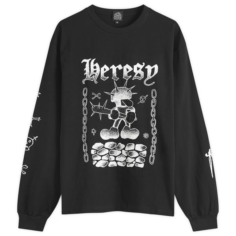 T-paita Heresy Heresy Fightin' Longsleeve T-Shirt Musta | HSS25-T11B