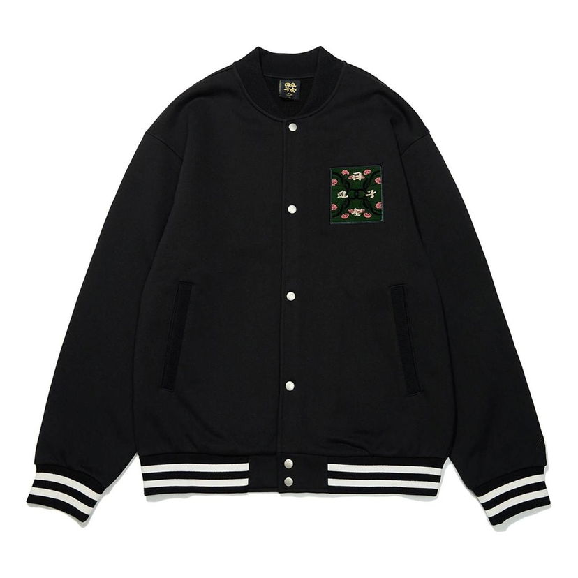 Bomber-takki Li-Ning Embroidered Baseball Jacket Musta | AJDT005-3