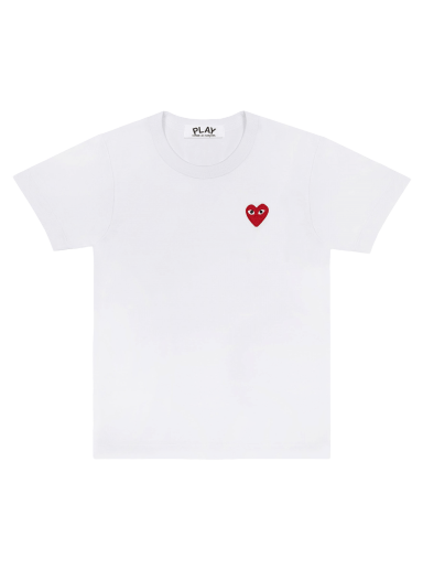 T-paita Comme des Garçons PLAY Heart Logo T-Shirt Valkoinen | AZ T107 051 2