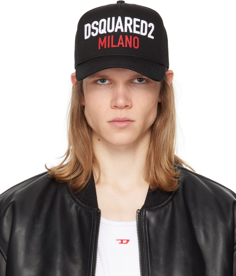 Korkki DSQUARED2 Dsquared2 'Milano' Baseball Cap Musta | BCM0917-05C00001-2124