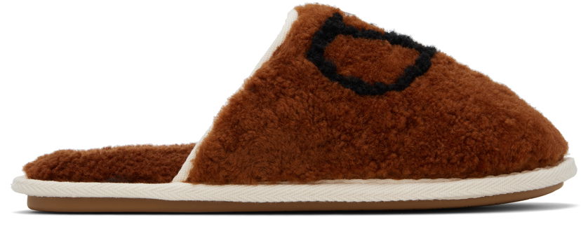 Tennarit ja kengät Valentino Valentino Garavani Ta Chambre Wool Slippers Ruskea | 7Y2S0J88AWJ