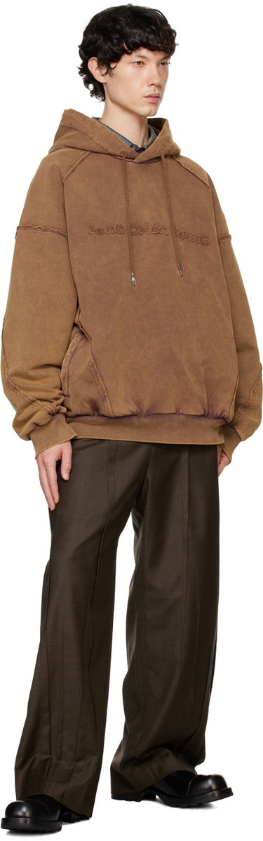Huppari Feng Chen Wang Feng Chen Wang Washed Hoodie Ruskea | FUF18HD04, 3